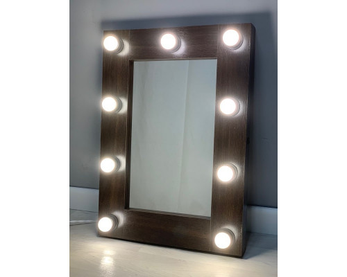 Зеркало гримера с подсветкой 70х50 см 9 ламп