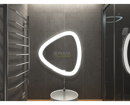Зеркало в ванную комнату с подсветкой Манго 120х120 см